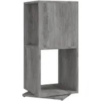 vidaXL Draaikast 34,5x34,5x75,5 cm spaanplaat betongrijs