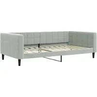 vidaXL Slaapbank 100x200 cm fluweel lichtgrijs