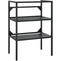 vidaXL Wastafelframe 59x38x83 cm ijzer zwart