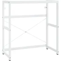 vidaXL Badkamermeubel voor wastafel, wit, 79x38x83 cm, ijzer