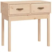 vidaXL Wandtafel 76,5x40x75 cm massief grenenhout