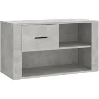 vidaXL Schoenenkast 80x35x45 cm bewerkt hout betongrijs