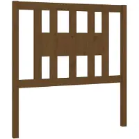 vidaXL Hoofdbord 106x4x100 cm massief grenenhout honingbruin