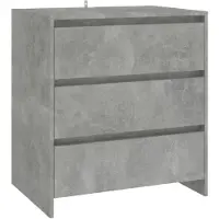 vidaXL Dressoir 70x41x75 cm bewerkt hout betongrijs