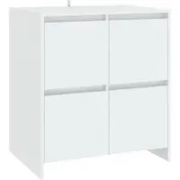 vidaXL Dressoir 70x41x75 cm bewerkt hout wit