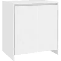 vidaXL Dressoir 70x41x75 cm bewerkt hout wit