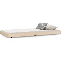 vidaXL Massief houten bed zonder matras, 90x190 cm, van grenenhout