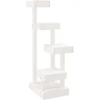 vidaXL Kattenmeubel 45,5x49x103 cm massief grenenhout wit