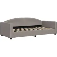 vidaXL Slaapbank 90x200 cm stof taupe
