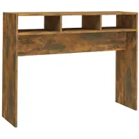 vidaXL Wandtafel 105x30x80 cm bewerkt hout gerookt eikenkleurig