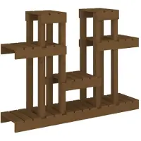 vidaXL Plantenstandaard 104,5x25x77,5cm massief grenenhout honingbruin