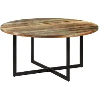 vidaXL Eettafel 150x75 cm massief gerecycled hout