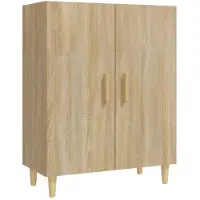 vidaXL Dressoir Sonoma-eikenhout, 70x34x90 cm, houtvezel
