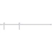 vidaXL Schuifdeurslot, 200 cm, staal, wit