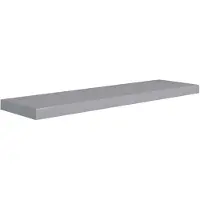 vidaXL Wandschap zwevend 90x23,5x3,8 cm MDF grijs