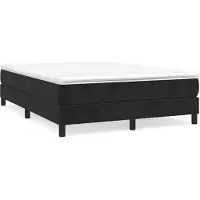 vidaXL Boxspring bed 140x200 cm fluweel zwart