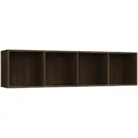 vidaXL Boekenkast / tv-meubel 143x30x36 cm bruin eikenkleurig