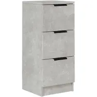 vidaXL Dressoir 30x30x70 cm bewerkt hout betongrijs