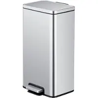 EKO Madison Pedaalemmer 30L Mat RVS Zilver zilver Kunststof Prullenbak
