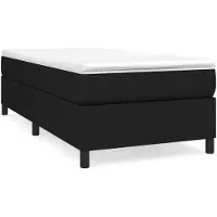 vidaXL Boxspringbedframe, zwart, 90x200 cm, met stoffen bekleding