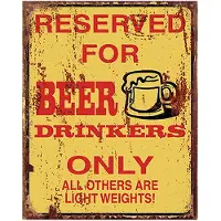 Clayre & Eef Tekstbord 20x25 cm Geel Ijzer Beer Wandbord Geel Wandbord