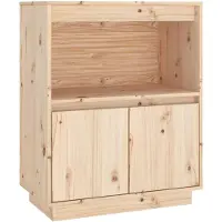 vidaXL Dressoir 60x34x75 cm massief grenenhout