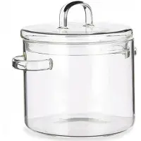Vivalto Casserolepan met deksel Borosilicaatglas Transparant (15,4 x 16,8 x 20,5 cm)
