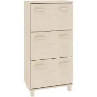 vidaXL Schoenenkast HAMAR 59,5x35x117 cm grenenhout honingbruin