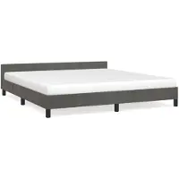 vidaXL Bedframe zonder matras, donkergrijs, 180x200 cm, fluweel
