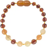 ForDig Wild Sun Barnsteen Armband Baby / Peuter - Amber Enkelbandje - Baltische Barnsteen – Pijnstillend bij Doorkomende Tanden