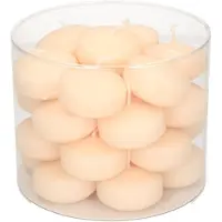 Enlightening Candles 28x Drijvende kaarsen cremewit 5 cm 4 branduren - Drijfkaarsen