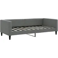 vidaXL Slaapbank 90x190 cm stof donkergrijs