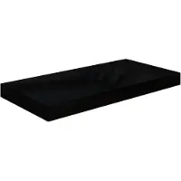 vidaXL Wandschap zwevend 50x23,5x3,8 cm MDF hoogglans zwart