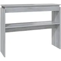 vidaXL Wandtafel 102x30x80 cm bewerkt hout grijs sonoma eikenkleurig