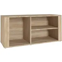 vidaXL Schoenenkast 100x35x45 cm bewerkt hout sonoma eikenkleurig