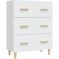 vidaXL Dressoir 70x34x90 cm bewerkt hout wit
