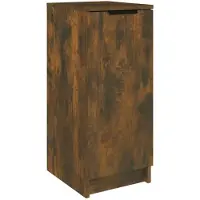vidaXL Schoenenkast 30x35x70 cm bewerkt hout gerookt eikenkleurig