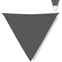 Vonroc Schaduwdoek Driehoek - Premium – ? 360 cm – Waterafstotend Grijs