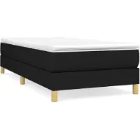 vidaXL Boxspring bed 90x200 cm stof zwart