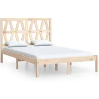 vidaXL Massief houten bed, dennenhout, 140x200 cm
