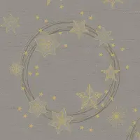 Duni kerst thema servetten- 12x - 40x40 cm -papier - grijs - Feestservetten