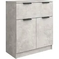 vidaXL Dressoir 60x30x70 cm bewerkt hout betongrijs