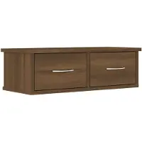 vidaXL Wandkast 60x26x18,5 cm bewerkt hout bruin eikenkleur