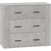 vidaXL Dressoir 80x33x70 cm bewerkt hout betongrijs