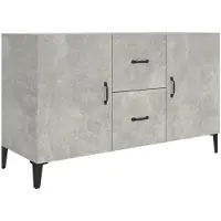 vidaXL Dressoir 100x36x60 cm bewerkt hout betongrijs