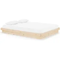vidaXL Bedframe massief hout 150x200 cm