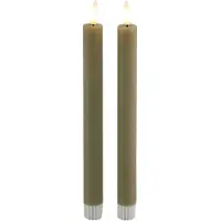 Decostar Countryfield Dinerkaars rustiek LED rond Lyon L beige 2 stuks hoogte 24 x 2,2 cm |