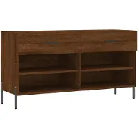vidaXL Schoenenbank 102x35x55 cm bewerkt hout sonoma eikenkleurig