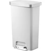 EKO - Hana pedaalemmer 45 liter - Plastic - Weiß