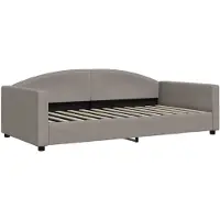vidaXL Slaapbank 100x200 cm stof taupe